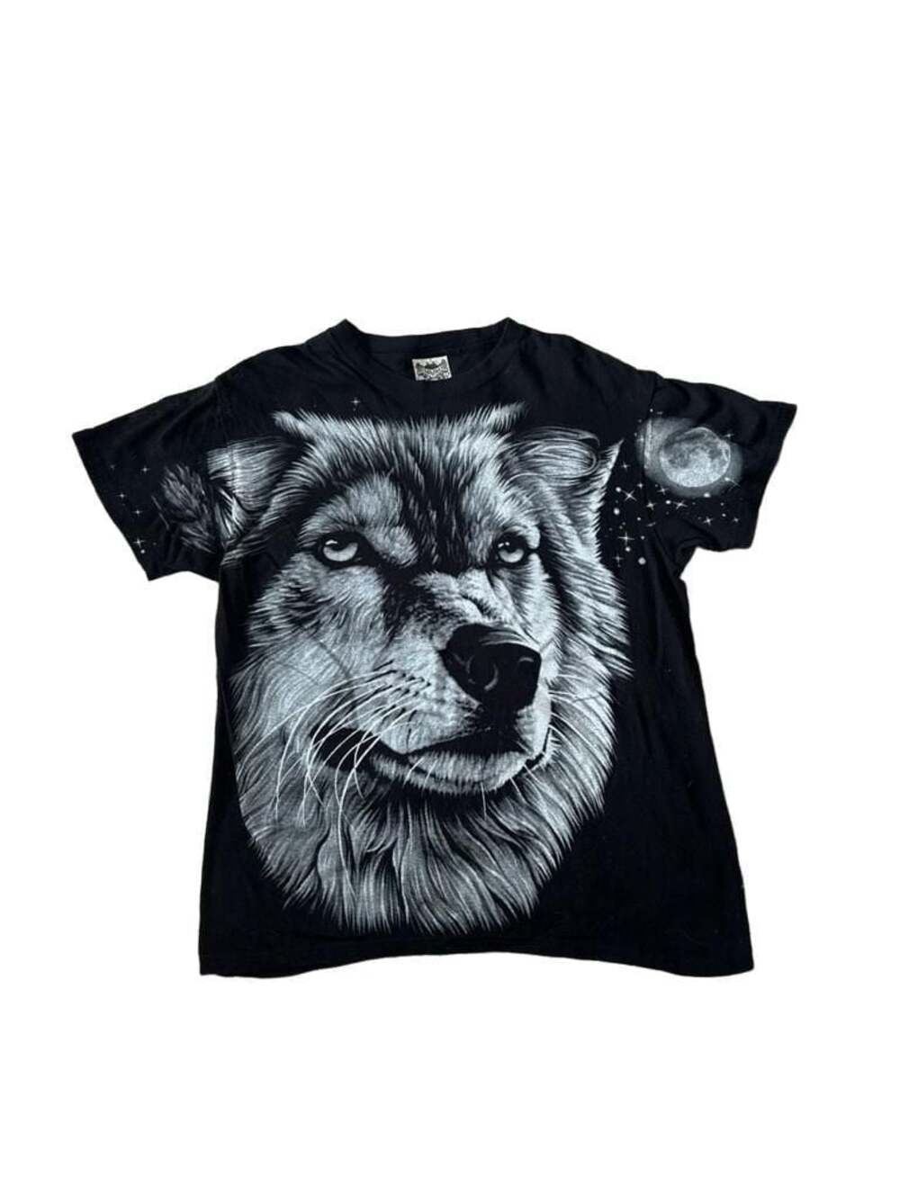 Rock Eagle Wolf Head D50 Black T-Shirt XL